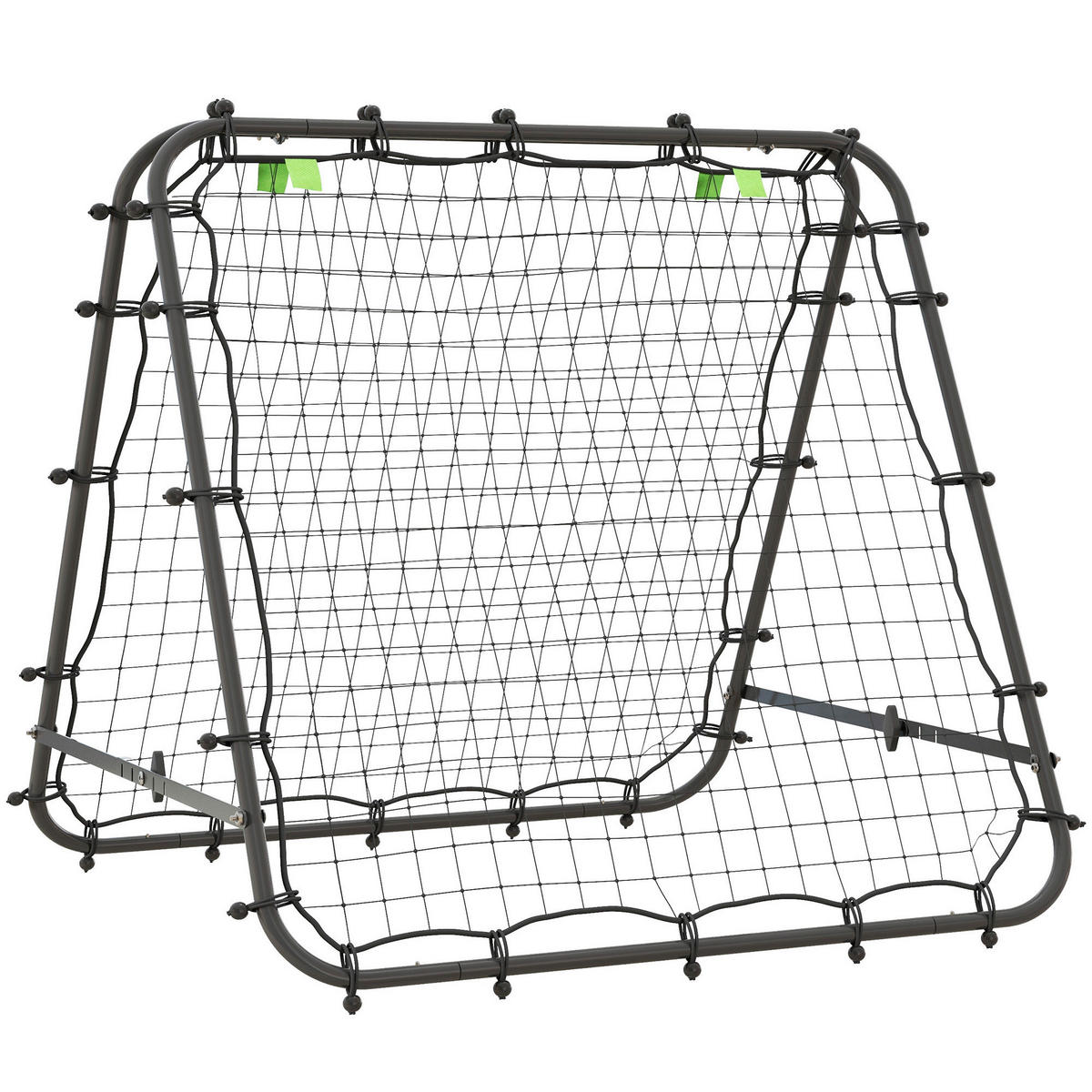 HOMCOM Fußball Rebounder schwarz Stahl B/H/L: ca. 95x90x100 cm Fußball Rebounder - schwarz (100,00/95,00/90,00cm) - HOMCOM