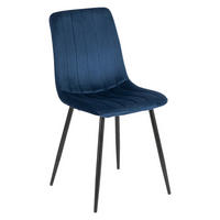 Stuhl IBIS petrol Velourstoff B/H/T: ca. 43x90,5x50 cm IBIS - petrol (43,00/90,50/50,00cm) - WIPMEB