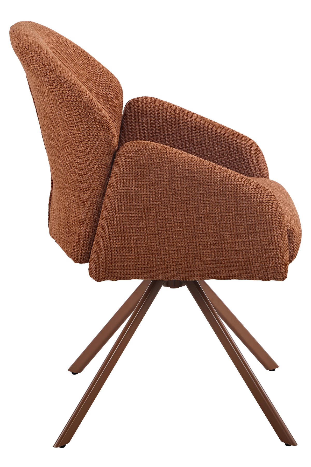 Drehstuhl Holly Kupfer Microfaser Webstoff B/H/T: ca. 57x84x61 cm Holly - Kupfer (57,00/84,00/61,00cm)