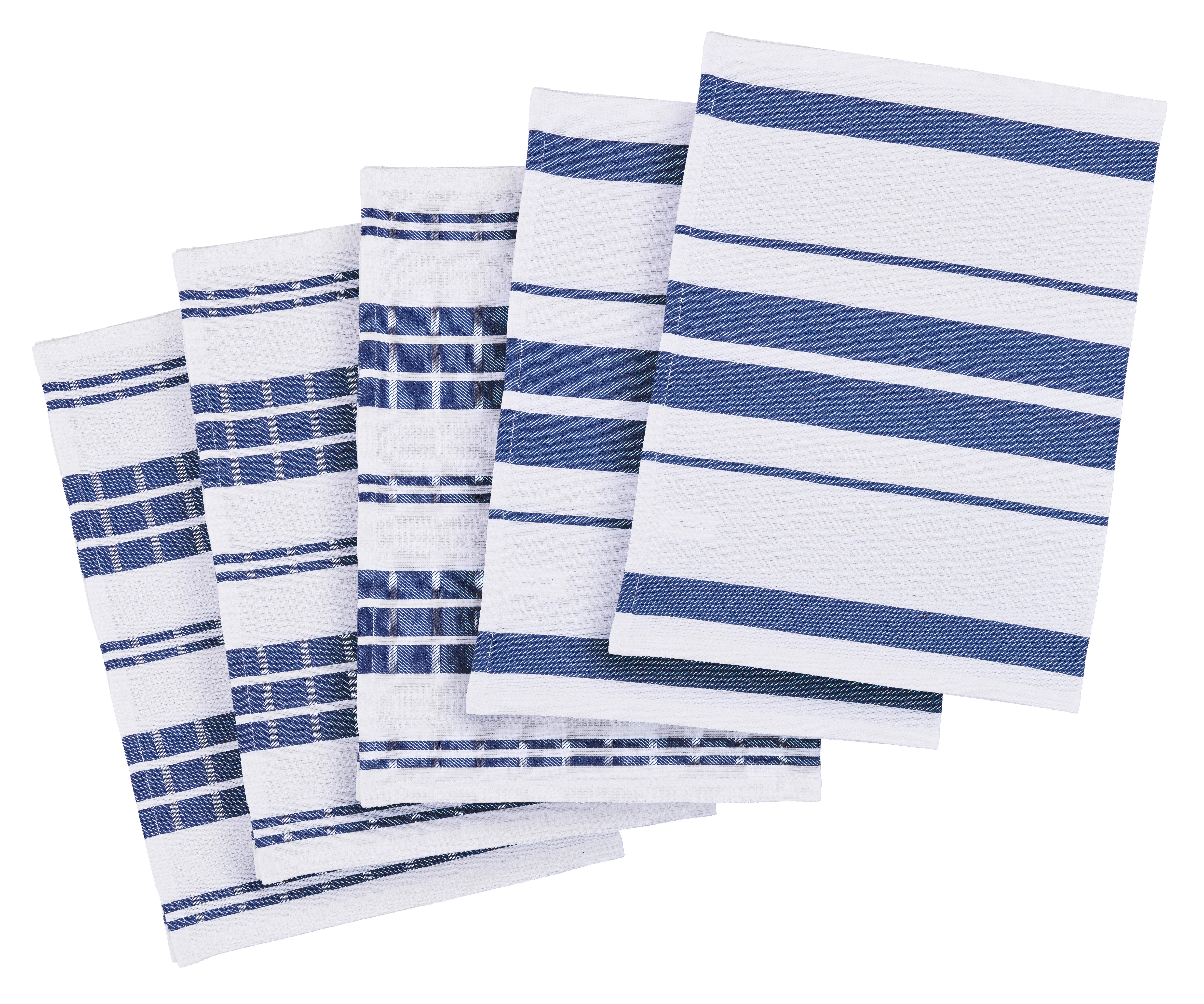 Geschirrtuch Geschirrtuch_5erPack 45x70 blau - blau (45,00/70,00cm) - POCOline