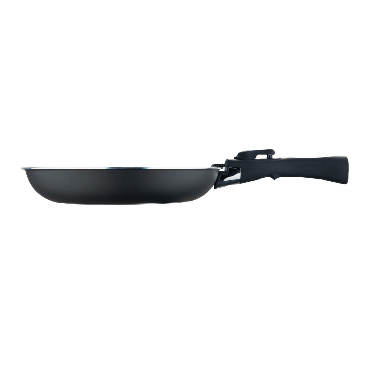 BERGNER Pfannenset CLICK & COOK silber Aluminium CLICK & COOK - schwarz/silber (38,50/35,50/5,60cm) - BERGNER