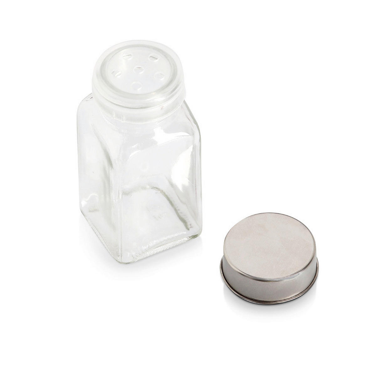 Zeller Gewürzständer-Set transparent Glas B/H/L: ca. 4,7x30x22,7 cm Gewürzständer-Set 11tlg. - hellbraun/schwarz (22,70/4,70/30,00cm) - Zeller