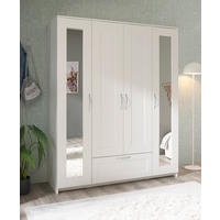Kleiderschrank weiß B/H/T: ca. 156x191x50 cm Lepini_Kleiderschrank - weiß (156,00/191,00/50,00cm)