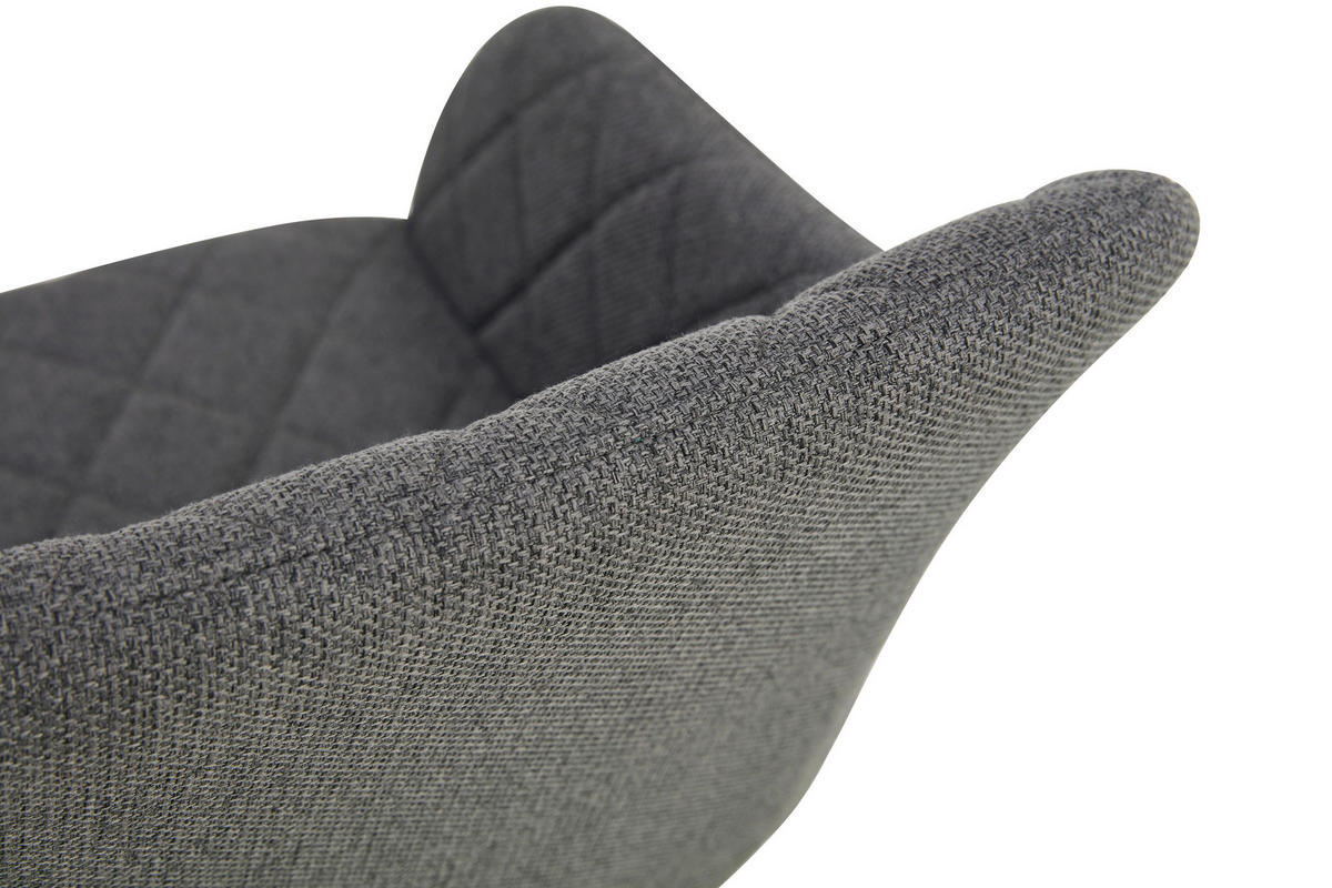 Stuhl LEA, 2er Set anthrazit schwarz Webstoff B/H/T: ca. 56x83x60 cm LEA, 2er Set - schwarz/anthrazit (56,00/83,00/60,00cm) - xonox.home