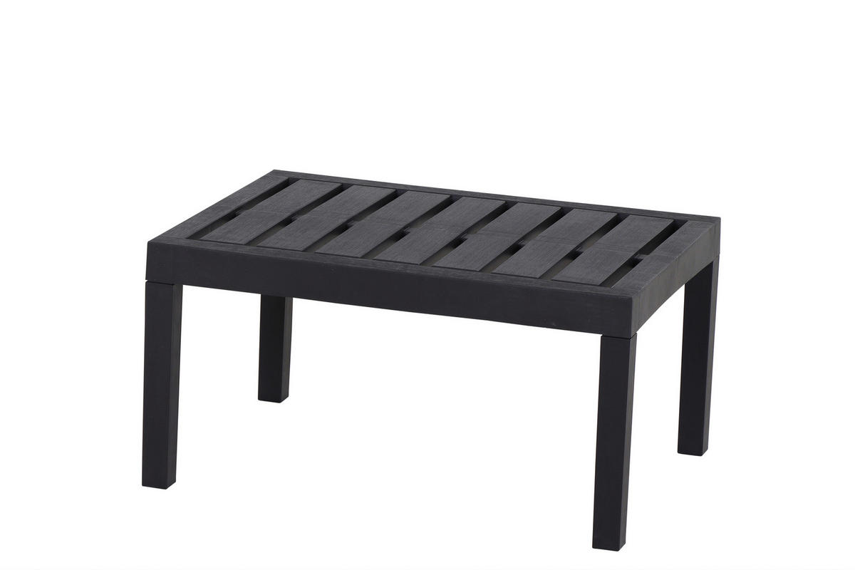 ProGarden Gartensitzgruppe Java anthrazit Kunststoff B/H/L: ca. 54x82x61 cm Java - anthrazit (61,00/54,00/82,00cm) - ProGarden