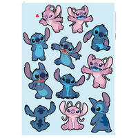 Komar Wandtattoo Stitch and Angel Happy  Stitch and Angel Happy B/L: ca. 50x70 cm Stitch and Angel Happy - (50,00/70,00cm) - Komar