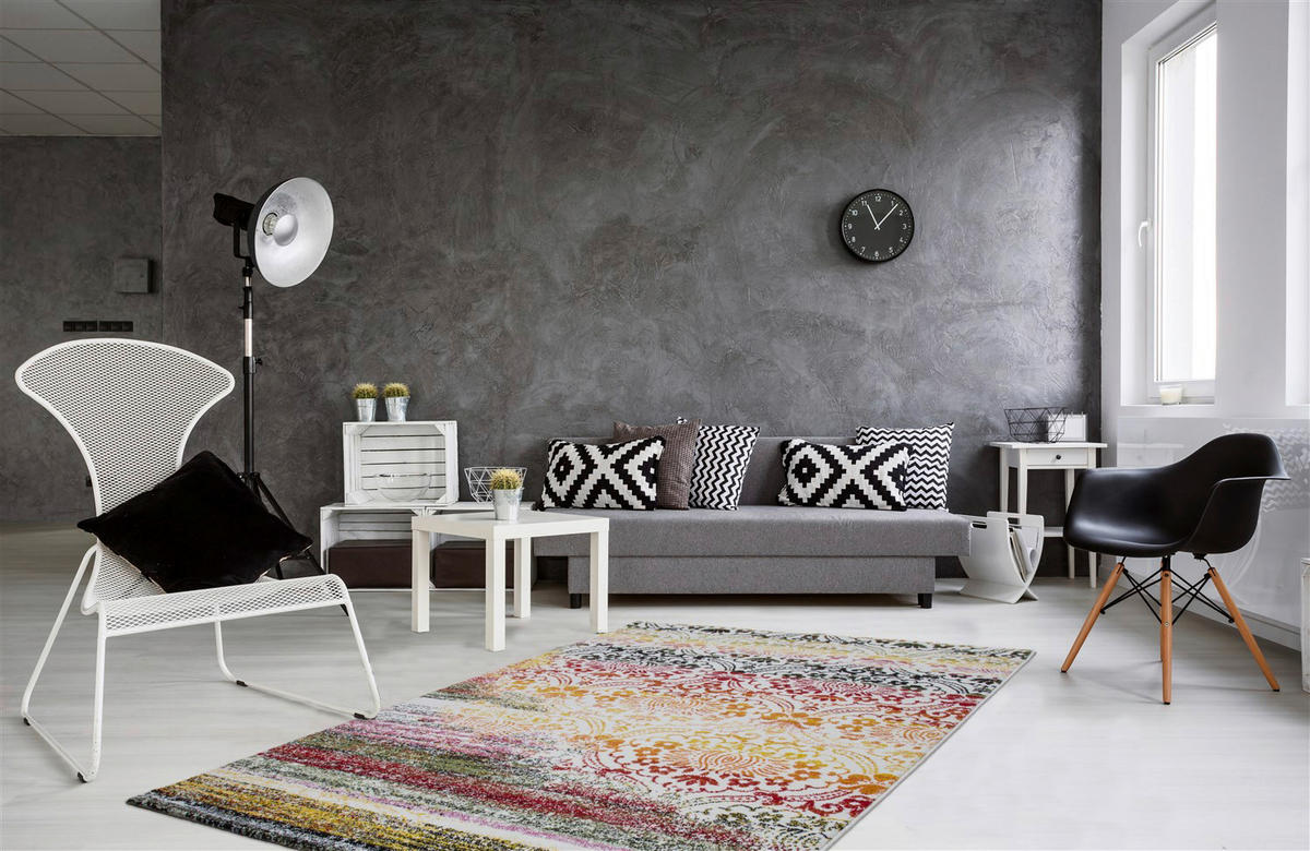 Kayoom Kurzflorteppich Guayama 247 mehrfarbig B/L: ca. 80x150 cm Guayama 247 - mehrfarbig (80,00/150,00cm) - Kayoom