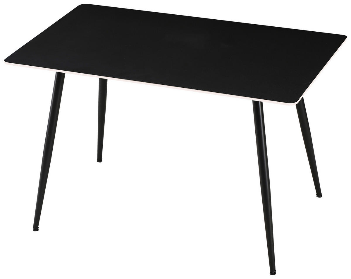 Esstisch Madrid dunkelgrau B/H/T: ca. 120x75x70 cm Madrid - schwarz/dunkelgrau (120,00/75,00/70,00cm)