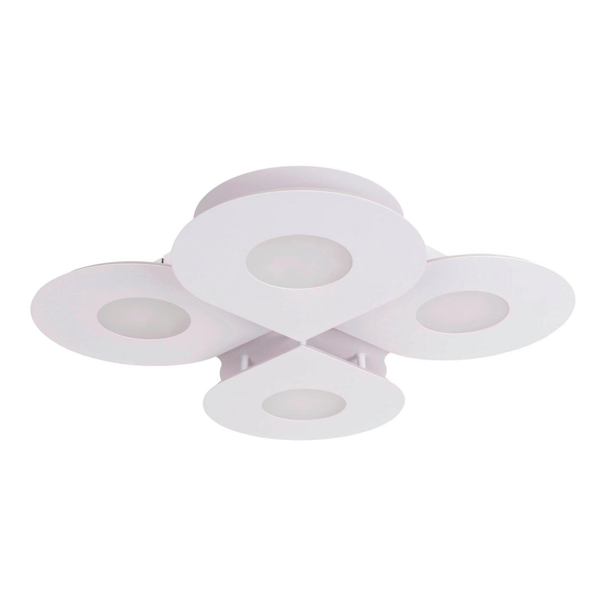 Näve Leuchten LED-Deckenleuchte weiß Metall Kunststoff B/H/T: ca. 50x8x50 cm SMILLA - weiß (50,00/8,00/50,00cm) - Näve Leuchten