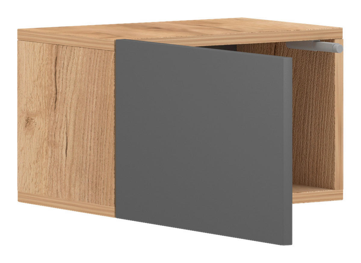 Wohnwand Barcelona Craft Eiche Nachbildung Graphit B/H/T: ca. 40x25x18 cm Barcelona - Craft/Graphit (40,00/25,00/18,00cm) - WIPMEB