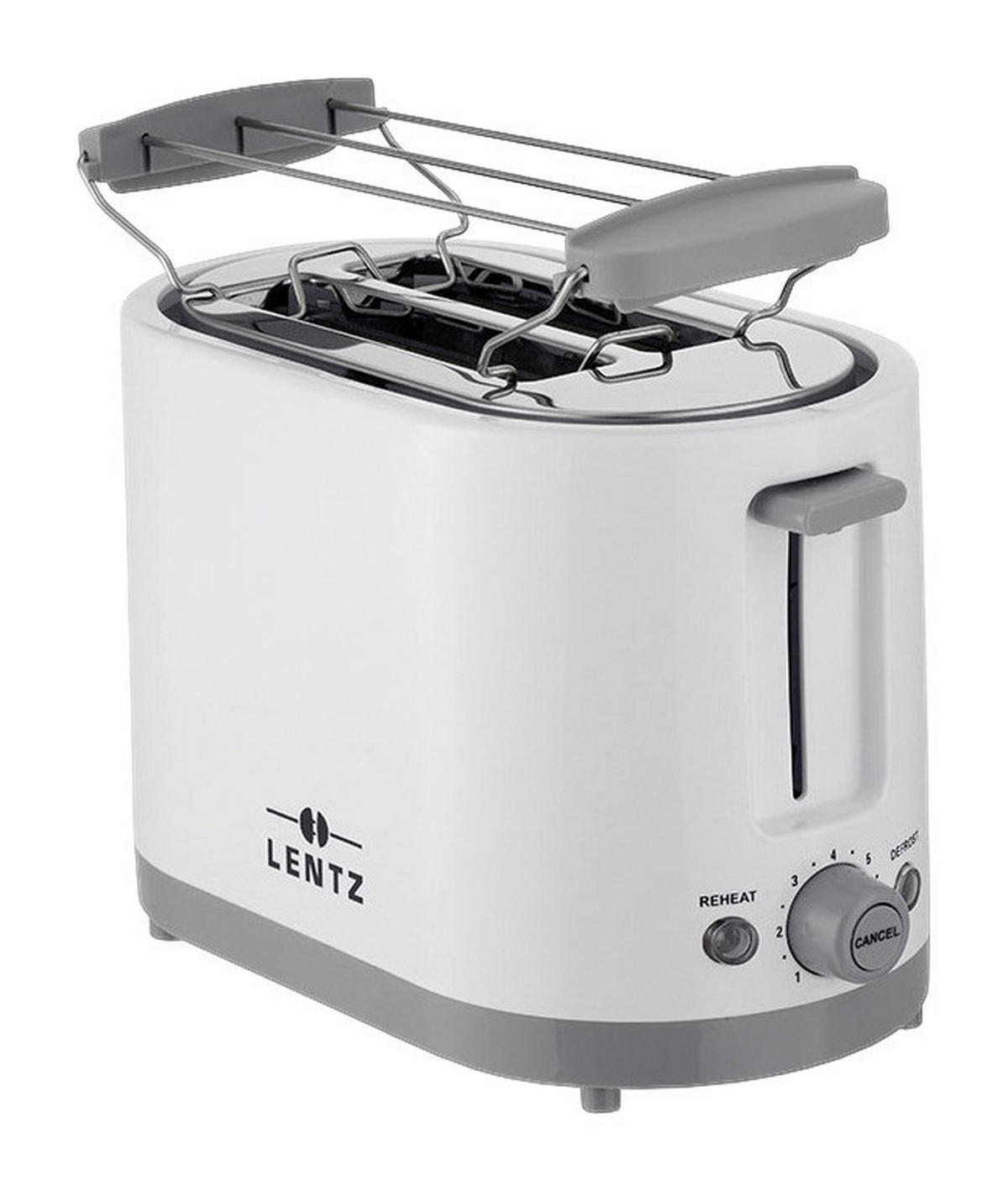 LENTZ Toastautomat 74273 weiß hellgrau Kunststoff Metall Toastautomat 74273 - hellgrau/weiß - Lentz