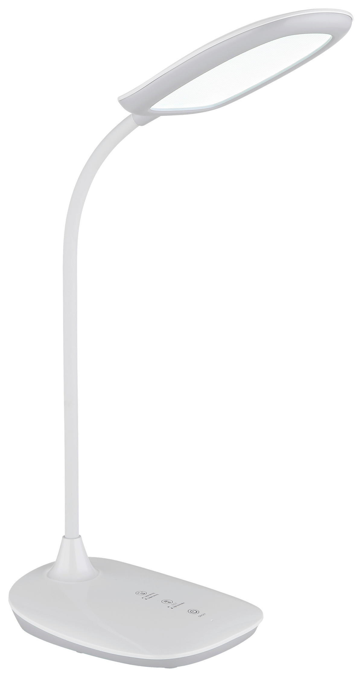 GLOBO LED-Tischleuchte weiß Silikon Kunststoff B/H/T: ca. 13,6x40x28 cm BOTAL - weiß (13,60/40,00/28,00cm) - GLOBO