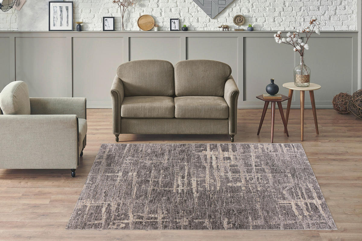 360Living Teppich Jaka grau B/L: ca. 160x230 cm Jaka - grau (160,00/230,00cm) - 360Living