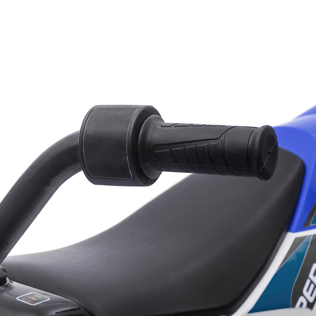 HOMCOM Kinder-Elektromotorrad blau B/H/L: ca. 51,5x68x106,5 cm Kinder-Elektromotorrad - blau (106,50/51,50/68,00cm) - HOMCOM