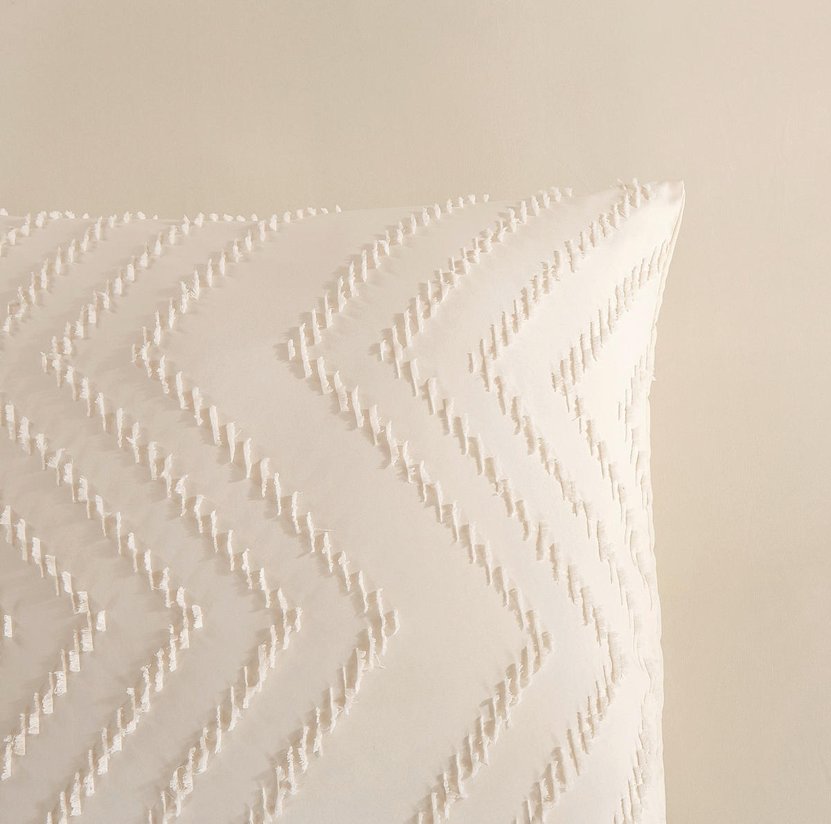 Bettwäsche Zigzag offwhite Polyester B/L: ca. 135x200 cm Zigzag - offwhite (135,00/200,00cm) - Pure