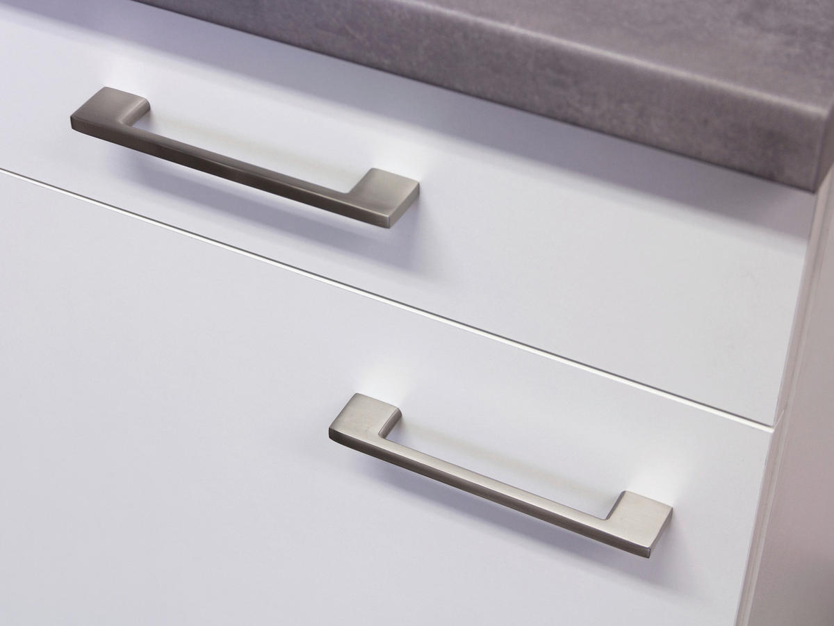 Küchenblock Vita weiß matt B/H/T: ca. 220x200x60 cm Vita - Beton/weiß (220,00/200,00/60,00cm) - Flex-Well