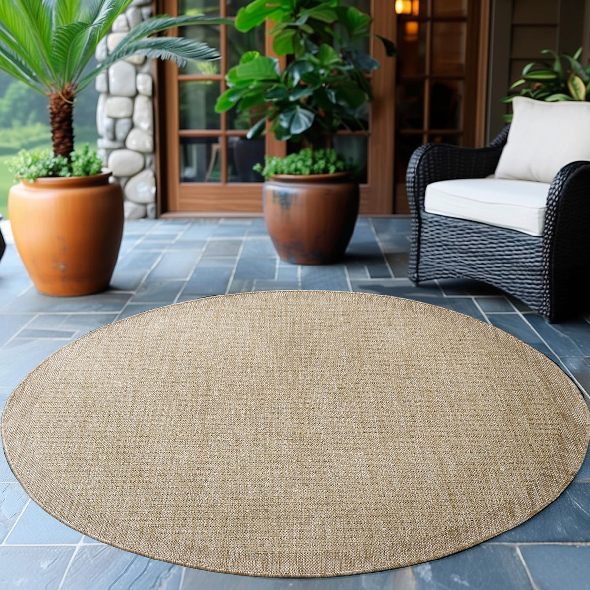 Ayyildiz Teppich GIZA beige D: ca. 160 cm GIZA - beige (160,00cm) - Ayyildiz