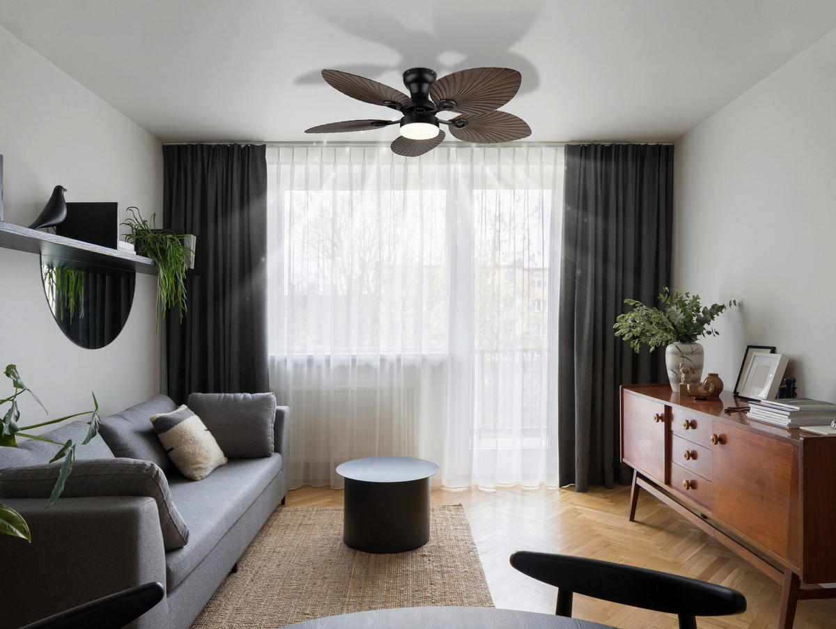 GLOBO LED-Deckenventilator H/D: ca. 28,5x107 cm max. 22 W ELISE - (107,00/28,50cm) - GLOBO