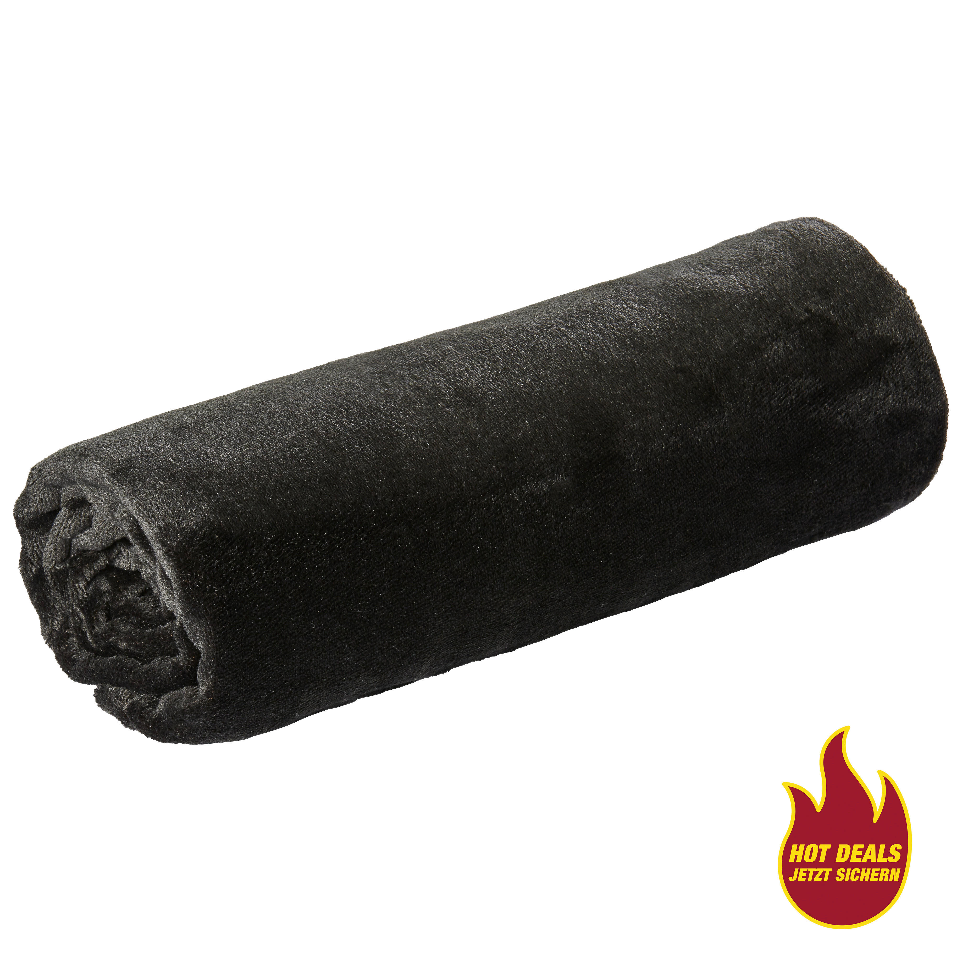 Flanelldecke Flanelldecke 130x160cm schwarz - schwarz (130,00/160,00cm) - Sensation