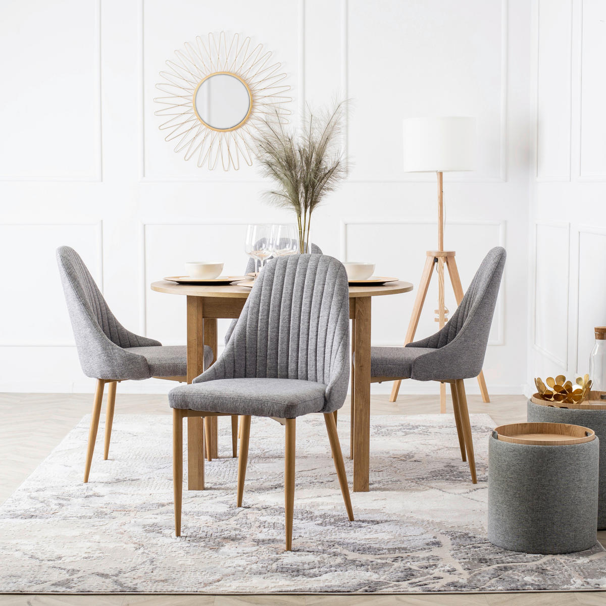 Stuhl TORINO grau B/H/T: ca. 53x91x58 cm TORINO - grau (53,00/91,00/58,00cm) - WIPMEB