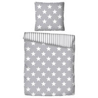 Bettwäsche Cashmere touch Bettwäsche_Cashmere-Touch_Stars - grau (135,00/200,00cm)