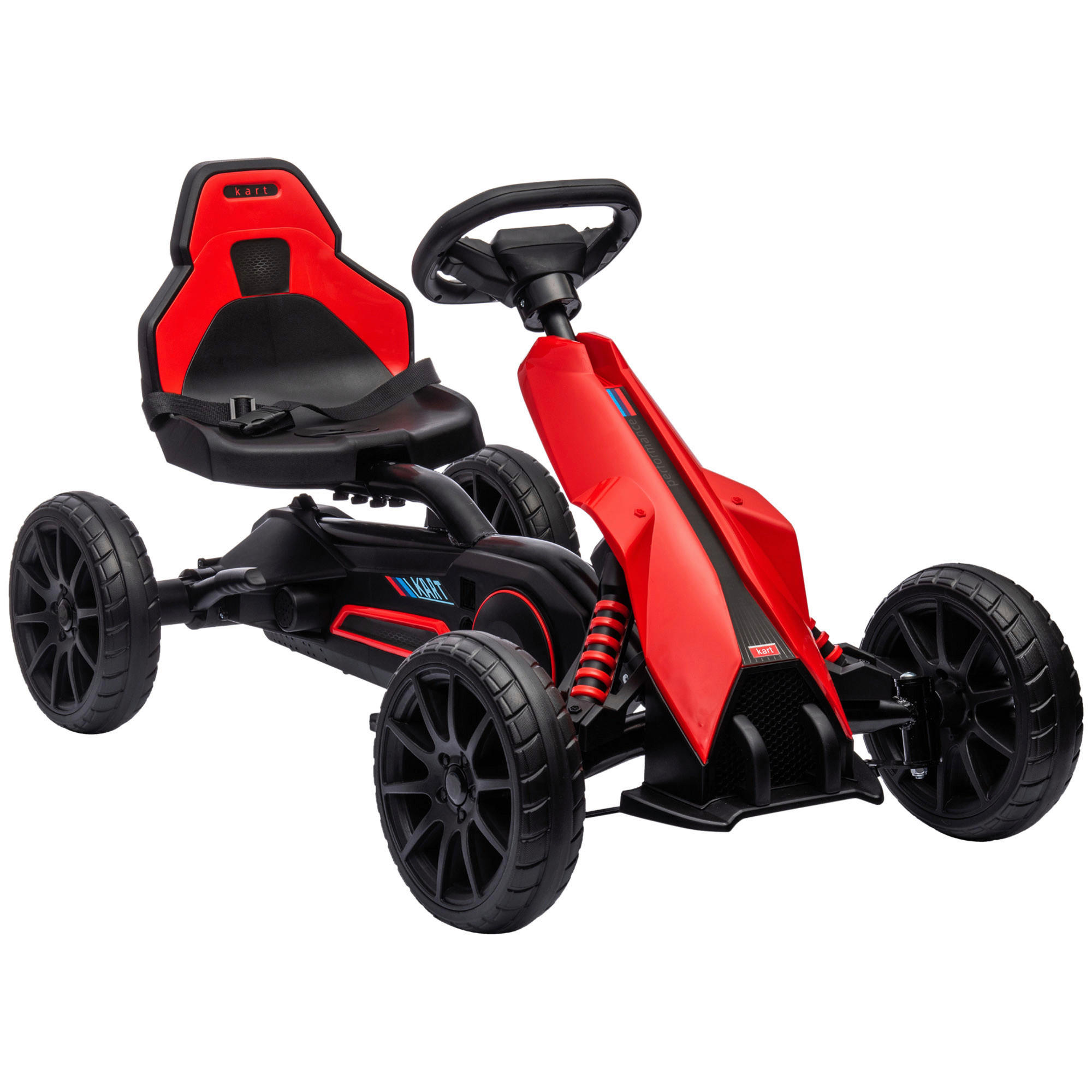 HOMCOM Go Kart rot B/H/L: ca. 58x58,5x100 cm Go Kart - rot (100,00/58,00/58,50cm) - HOMCOM