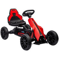 HOMCOM Go Kart rot B/H/L: ca. 58x58,5x100 cm Go Kart - rot (100,00/58,00/58,50cm) - HOMCOM