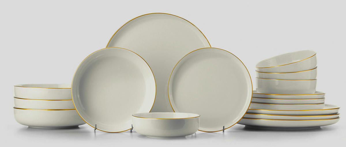 HermiaConcept Tafelservice Kaka multicolor Porzellan 16 tlg. Kaka - multicolor - HermiaConcept