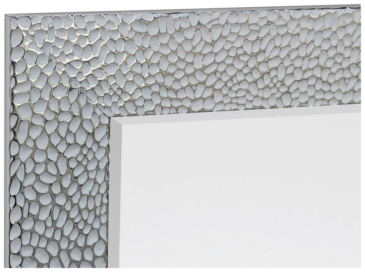 Mirrors&More Rahmenspiegel VICKY weiß Chrom Optik B/H/T: ca. 50x150x2 cm VICKY - weiß/Chrom (50,00/150,00/2,00cm) - Mirrors&More