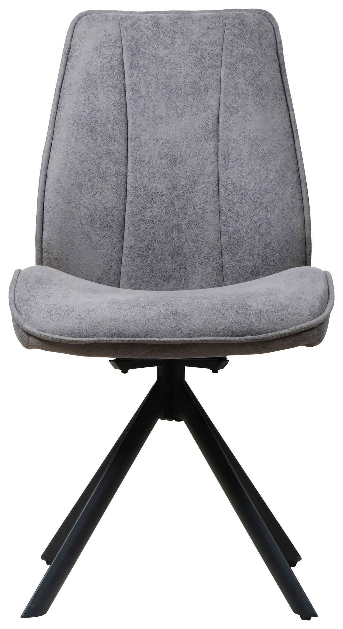 Drehstuhl Albany grau schwarz Microfaser Metall B/H/T: ca. 47x95x62 cm Albany - schwarz/grau (47,00/95,00/62,00cm)