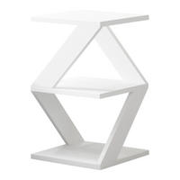 Beistelltisch Tulpe weiß Spanplatte B/H/T: ca. 29,6x54,2x29,6 cm Tulpe - weiß (29,60/54,20/29,60cm) - moebel17