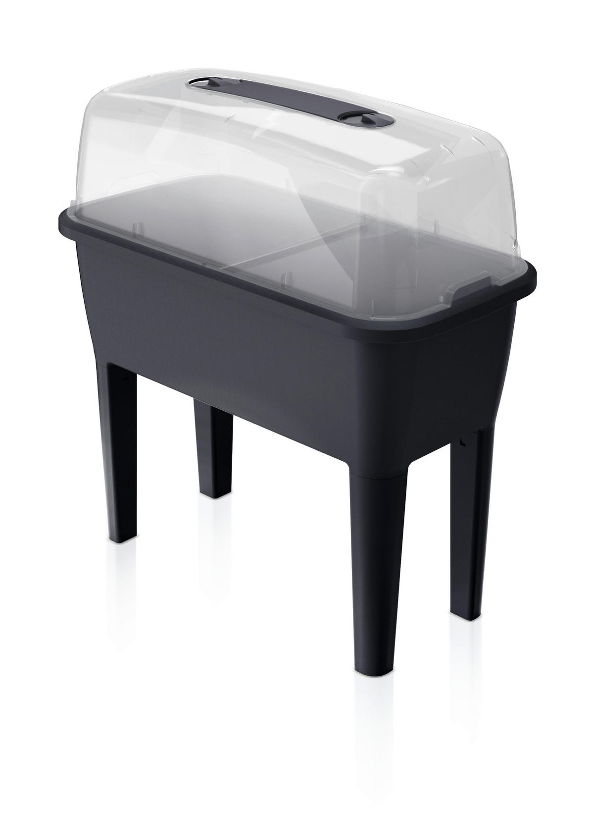 Prosperplast Hochbeet RESPANA PLANTER anthrazit Kunststoff B/H/L: ca. 38,7x82x77 cm RESPANA PLANTER - anthrazit (77,00/38,70/82,00cm) - Prosperplast