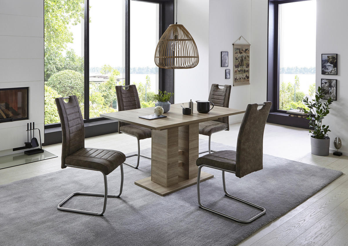 Esstisch HELENA II Eiche Sonoma Nachbildung B/H/T: ca. 140x76x90 cm HELENA II - Eiche (140,00/76,00/90,00cm) - Hela
