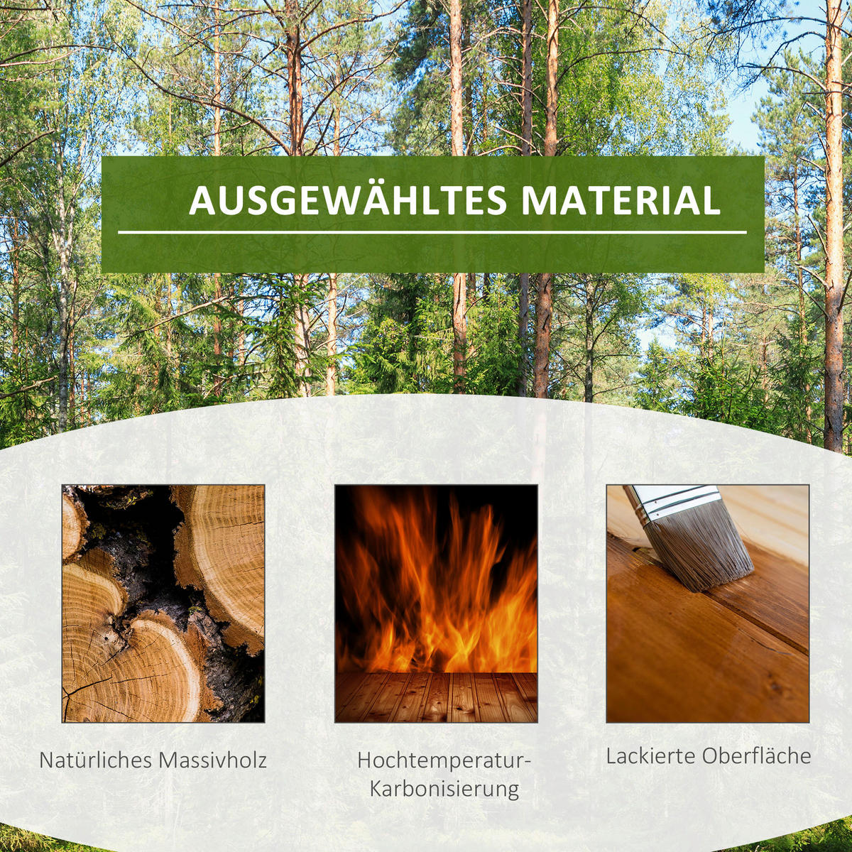 Outsunny Blumenständer braun Holz B/H/L: ca. 28x96,5x95 cm Blumenständer - braun (95,00/28,00/96,50cm) - Outsunny