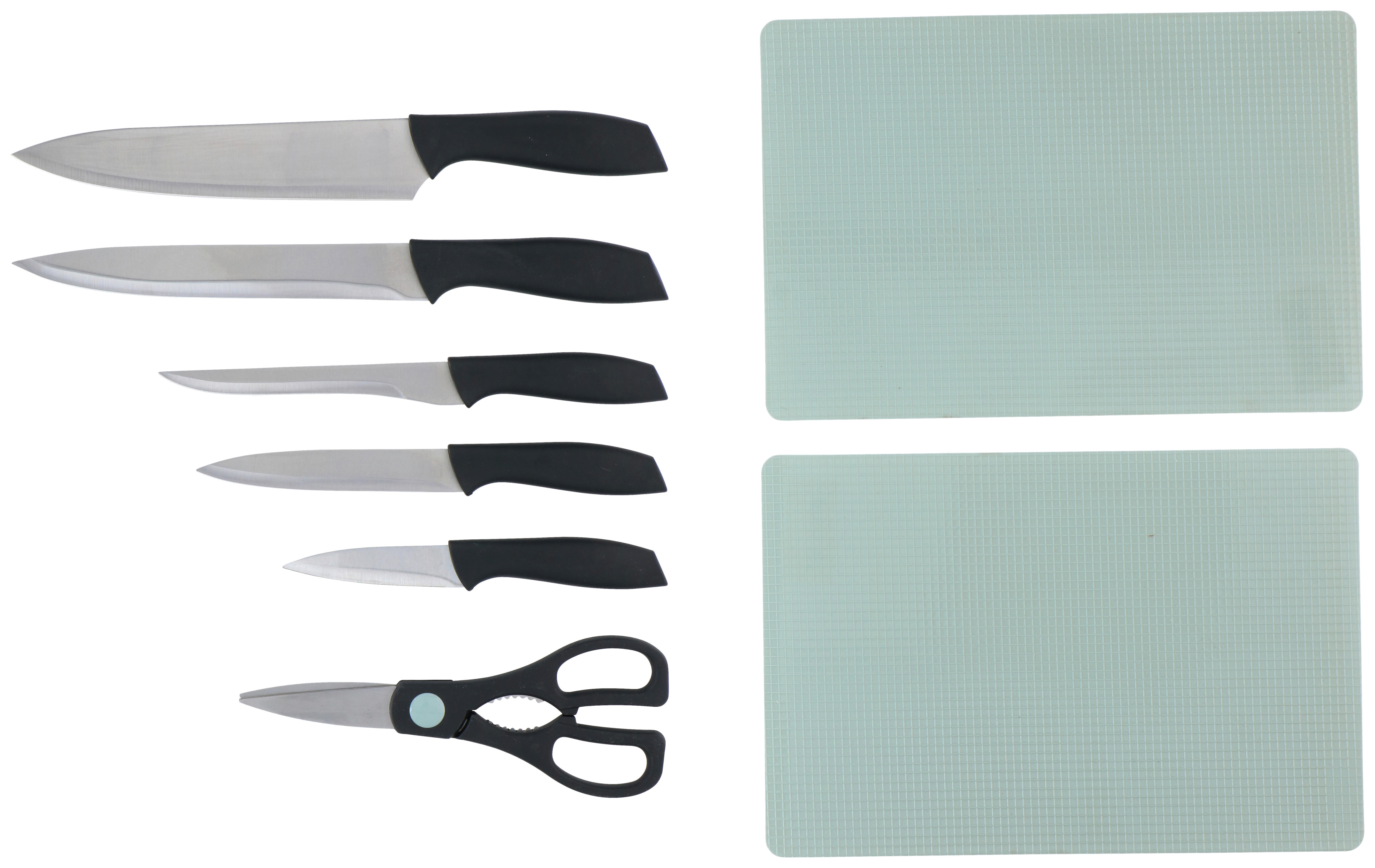 Messerset schwarz Edelstahl 8 tlg. ▷ online bei POCO kaufen