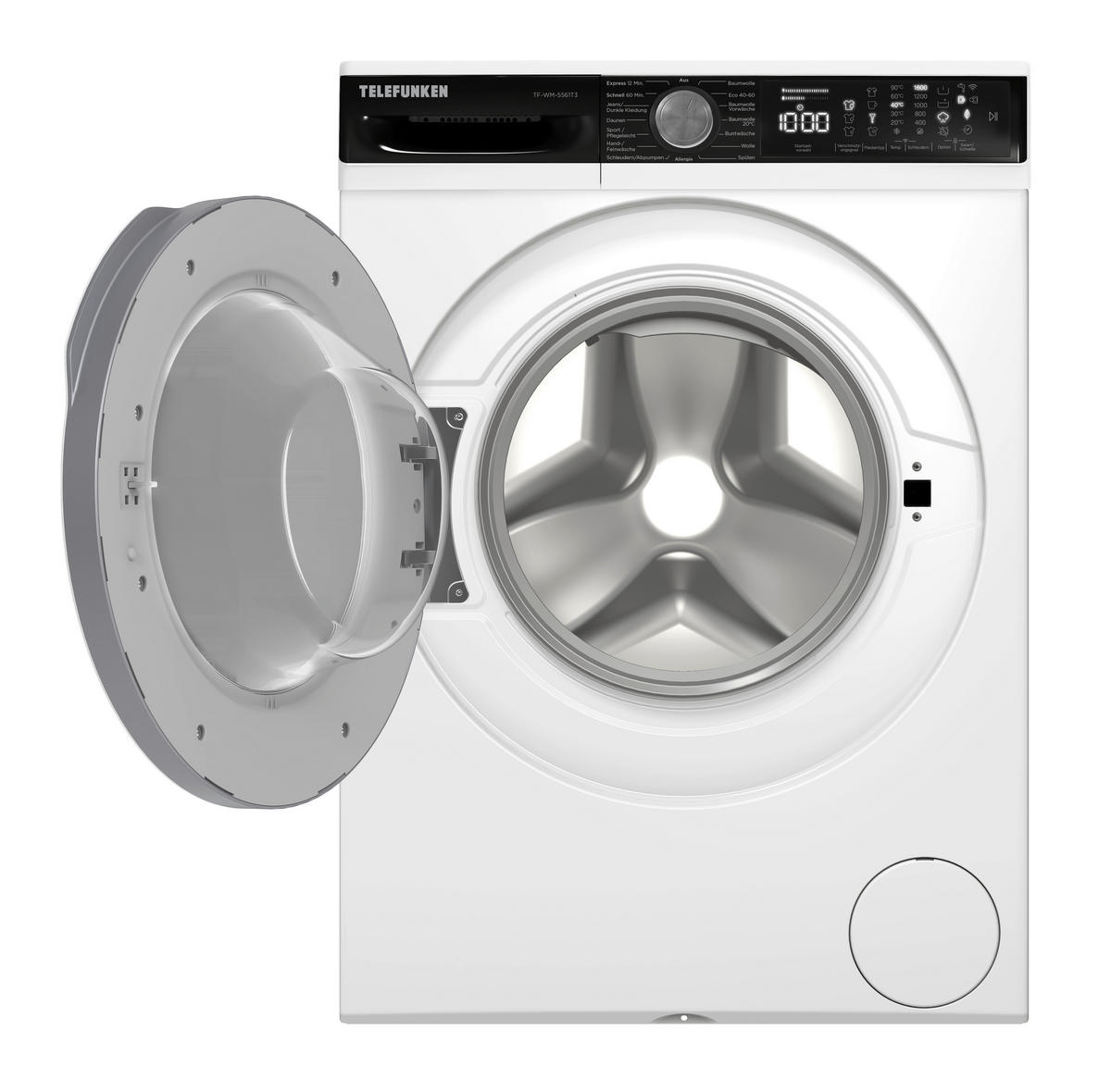 Telefunken Waschmaschine weiß B/H/T: ca. 59,7x84,5x55,7 cm ca. 8 kg Waschmaschine TF-WM-5561T3 - weiß (59,70/84,50/55,70cm) - Telefunken