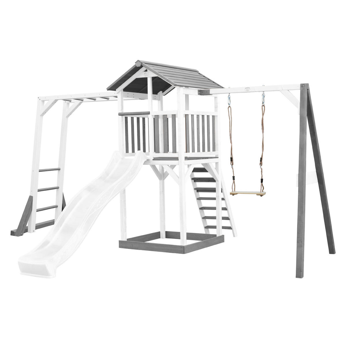 AXI Spielturm Beach Tower grau B/H/L: ca. 446x242x349 cm Beach Tower - weiß/grau (349,00/446,00/242,00cm) - AXI