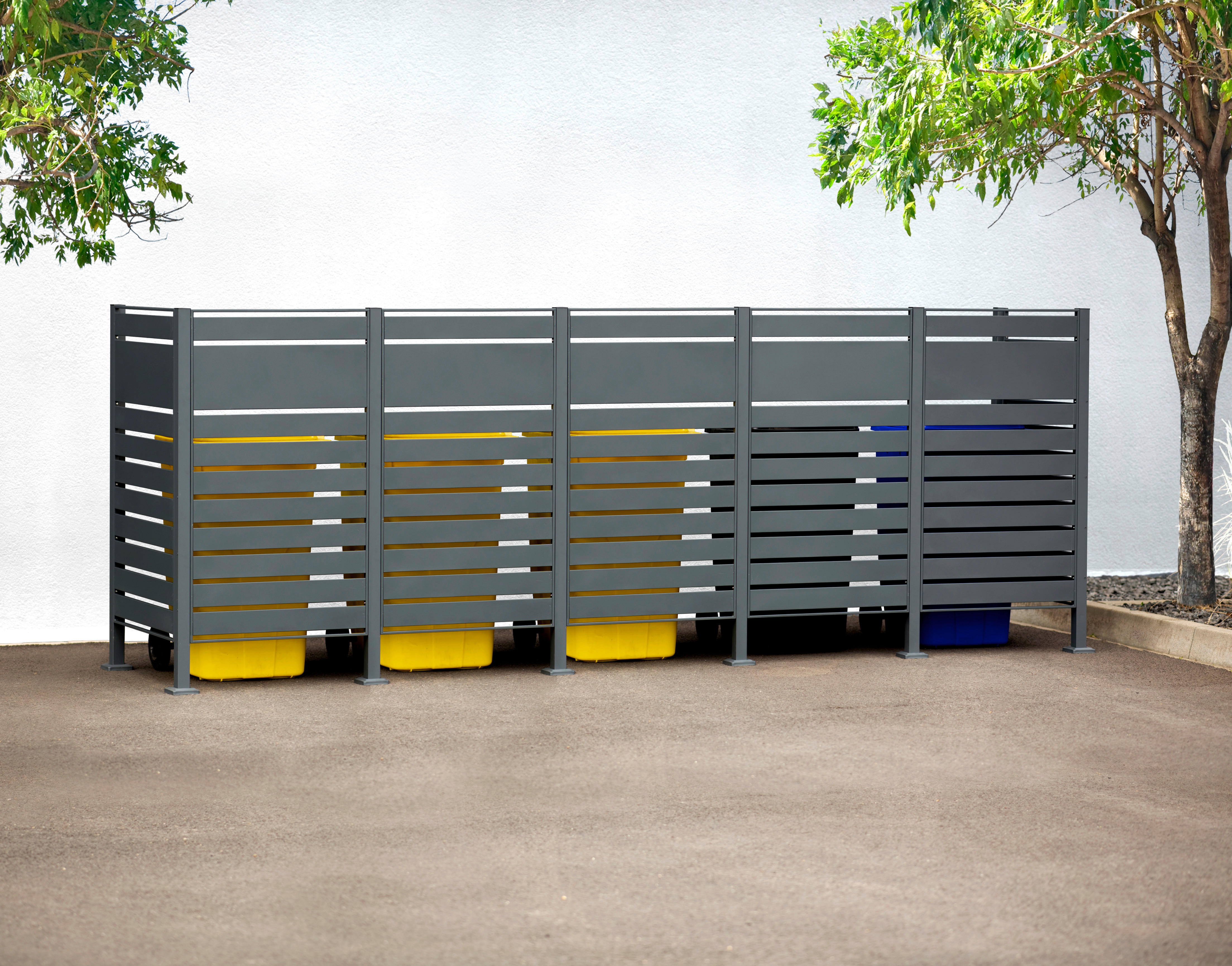 Westmann MülltonnenverkleidungBox Planum Box Planum - anthrazit (90,00/410,00/150,00cm) - Westmann