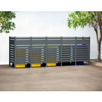 Westmann MülltonnenverkleidungBox Planum Box Planum - anthrazit (90,00/410,00/150,00cm) - Westmann