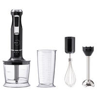 BERGNER Stabmixerset schwarz silber Edelstahl EL BOHIO - schwarz/silber - BERGNER
