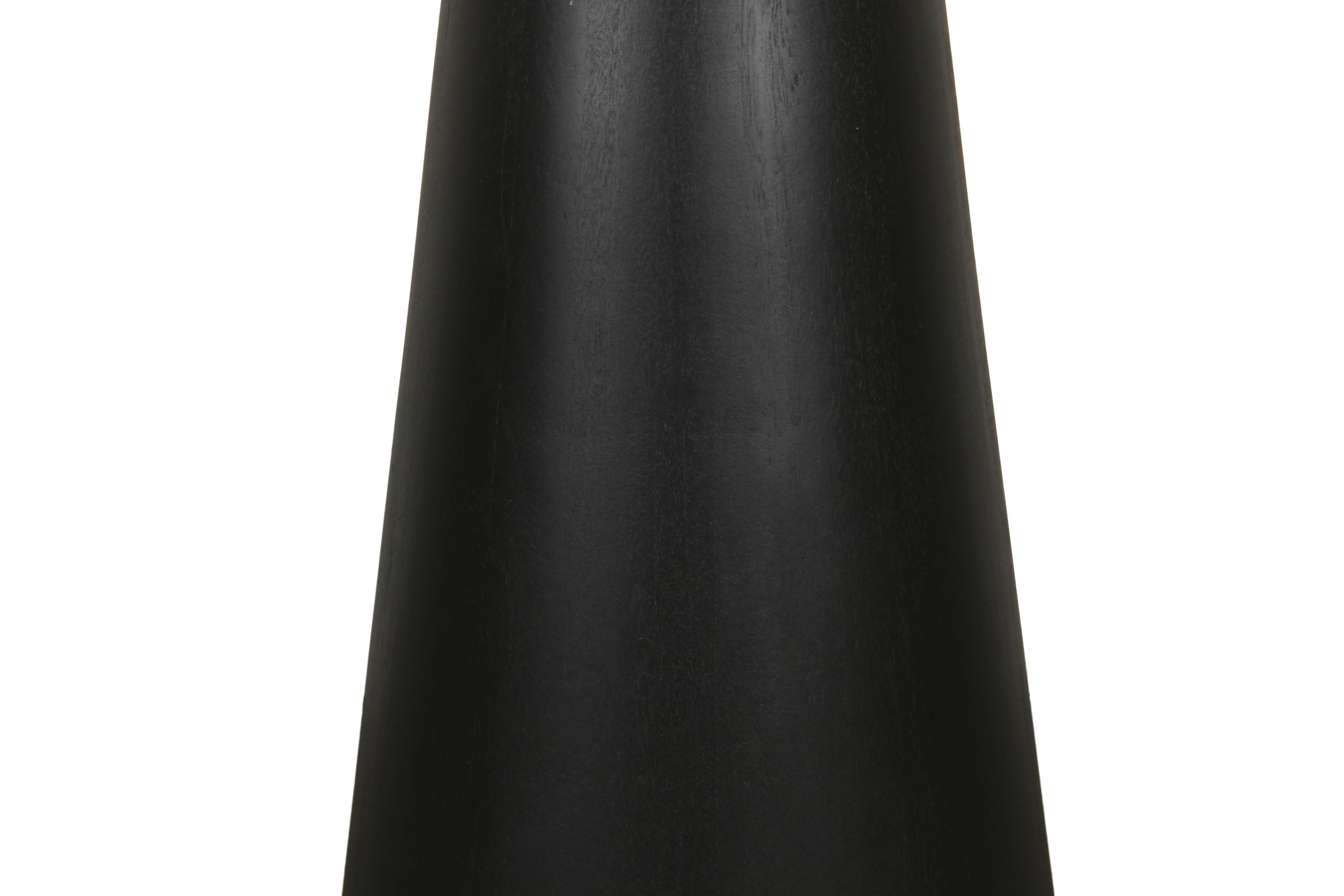 Beistelltisch CONE schwarz lackiert Akazie H/D: ca. 50x40 cm CONE - schwarz (40,00/50,00cm) - byLIVING