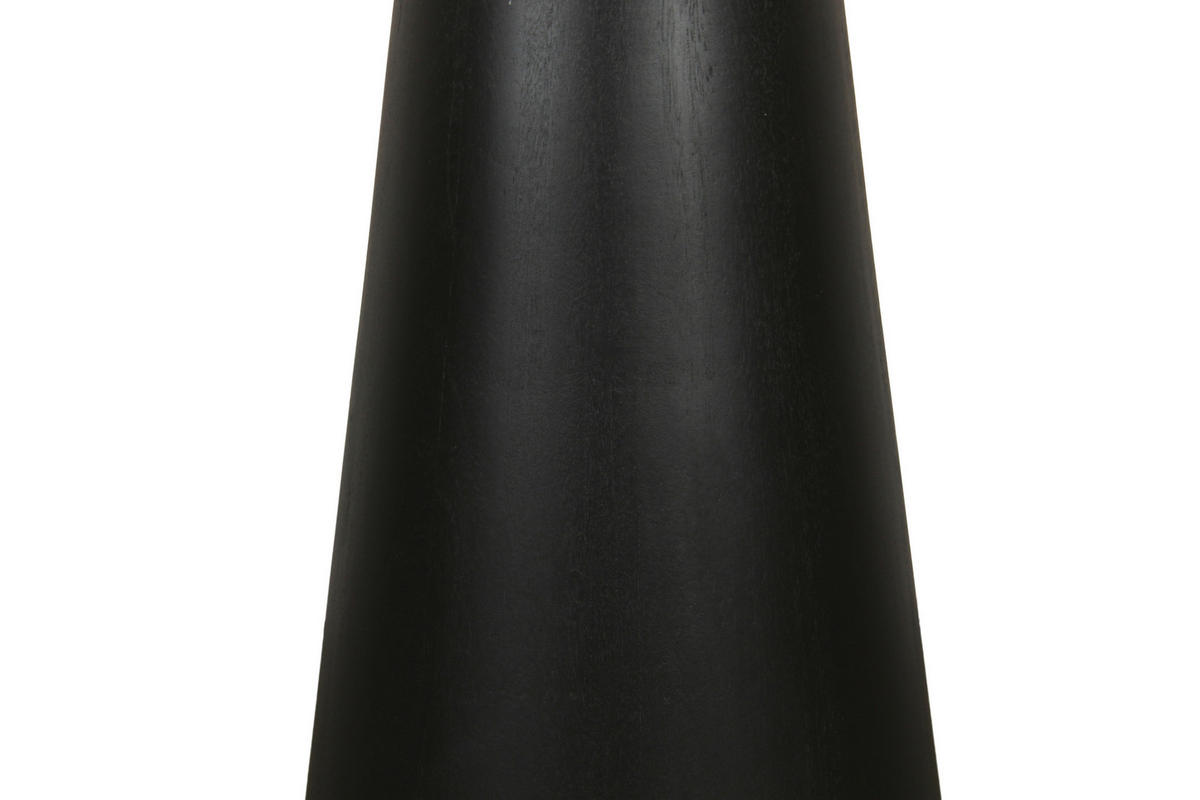 Beistelltisch CONE schwarz lackiert Akazie H/D: ca. 50x40 cm CONE - schwarz (40,00/50,00cm) - byLIVING