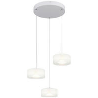 GLOBO Pendelleuchte BELINDA - weiß/Opal (40,00/150,00cm) - GLOBO