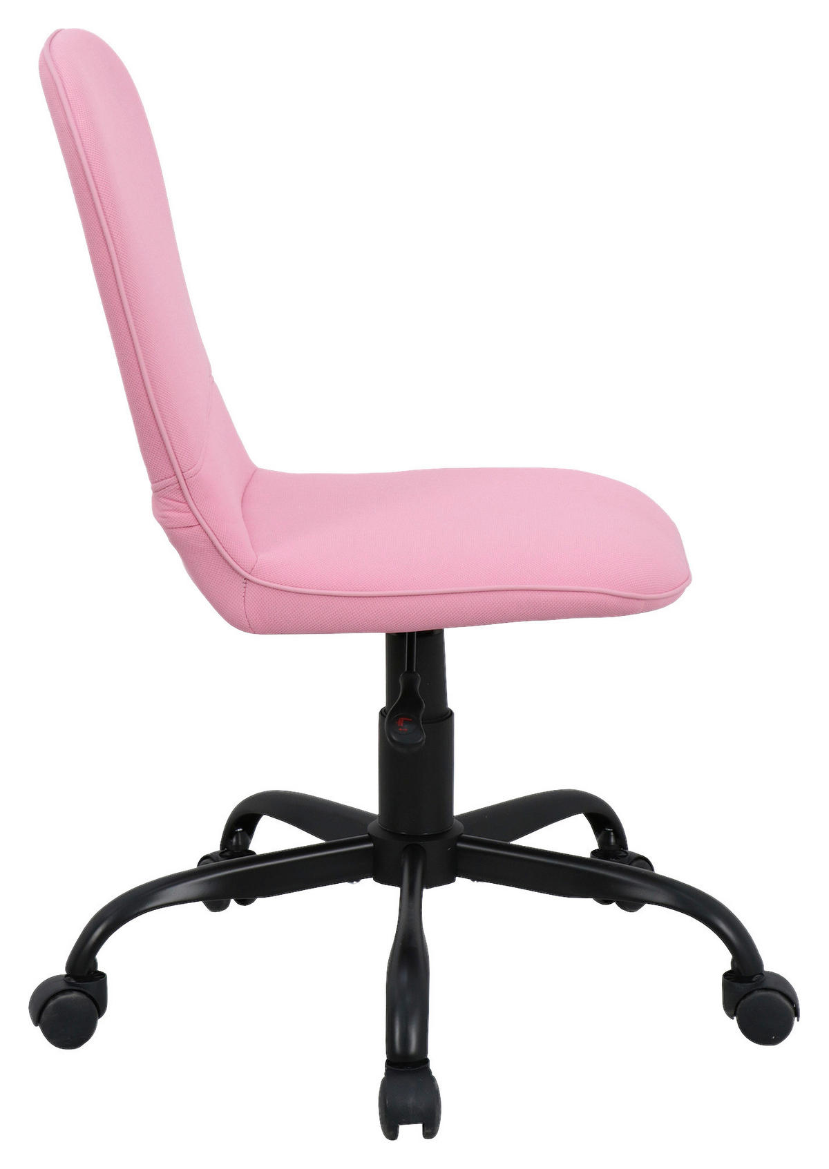 Drehstuhl TROLLY schwarz pink Metall Stoff TROLLY - pink/schwarz (42,00/95,00/54,00cm) - byLIVING
