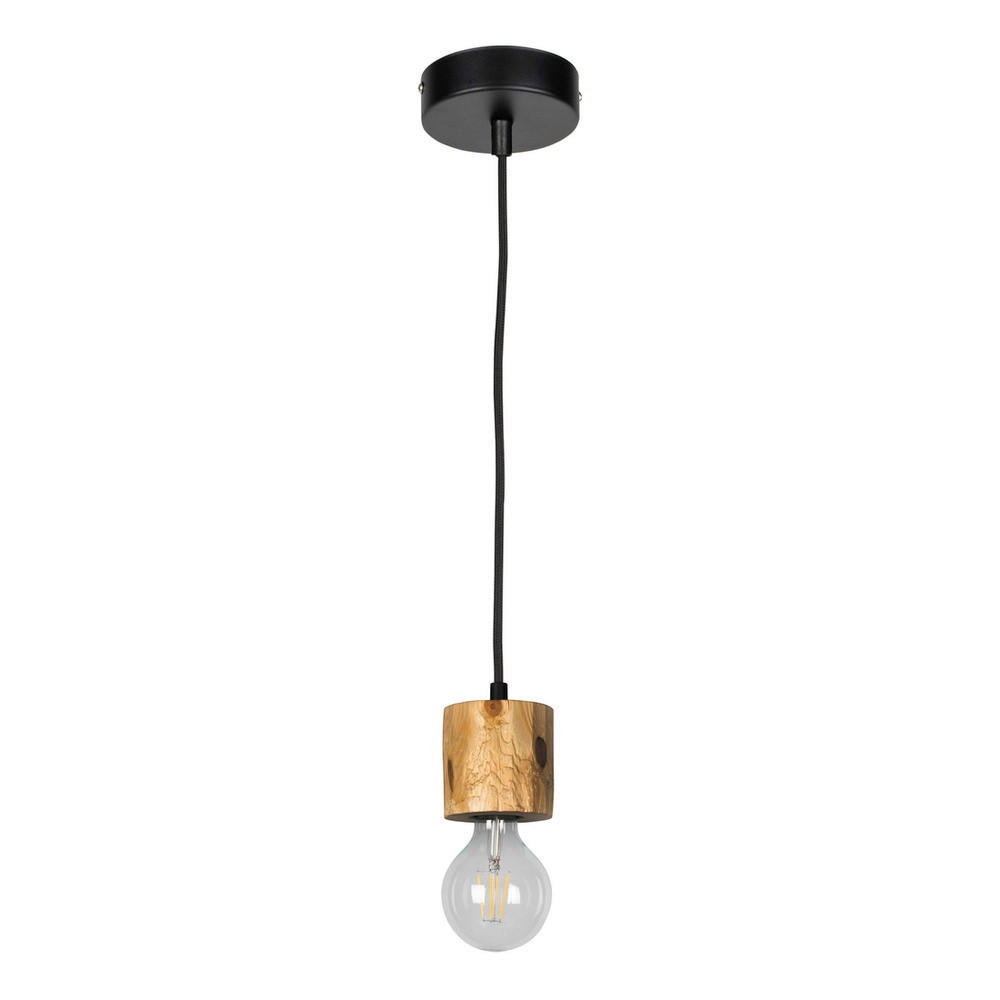 SPOT Light Pendelleuchte 71689104 schwarz kiefer Metall Kiefer L/D: ca. 100x10 cm E27 1 Brennstellen Pino - kiefer/schwarz (10,00cm) - SPOT Light