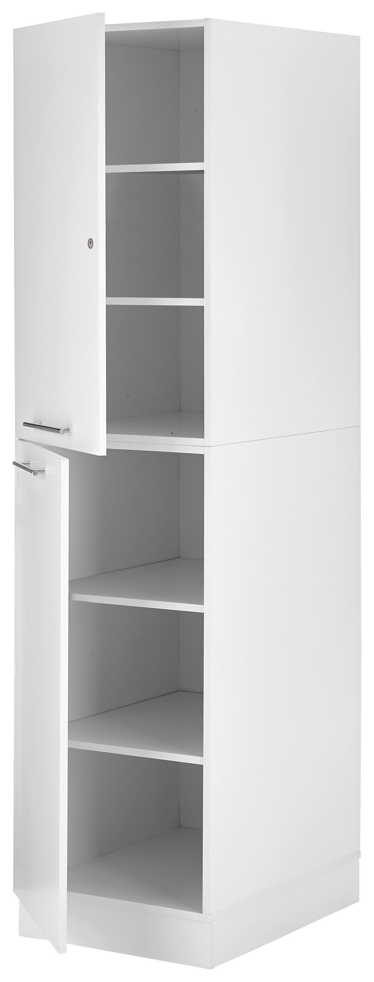 Respekta Hochschrank Clara weiß matt B/H/T: ca. 50x200x67,6 cm Clara - weiß (50,00/200,00/67,60cm) - Respekta