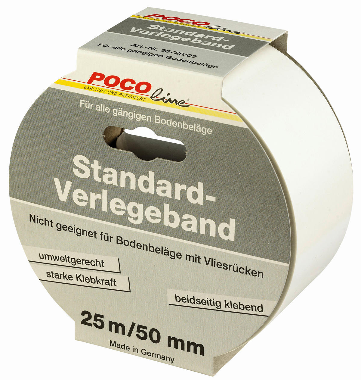 POCOline Verlegeband Standard-Verlegeband 25mx50mm - (5,00/2500,00cm) - POCOline