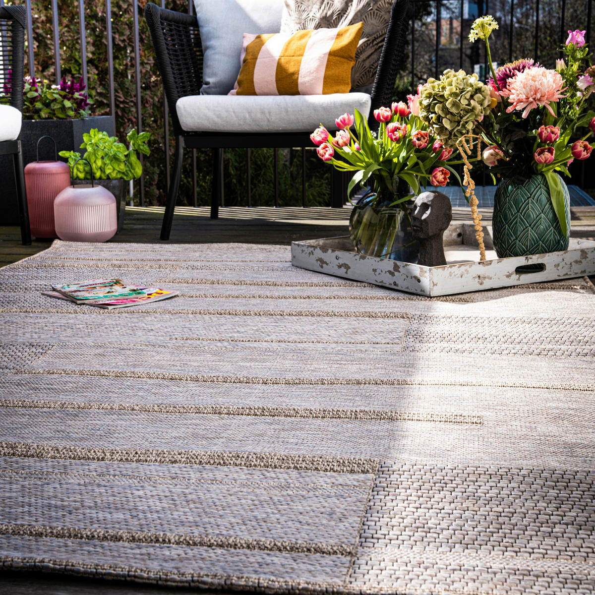 Obsession Teppich My Odyssey taupe B/H/T/L/D: ca. 160x0,7x0x230x0 cm My Odyssey - taupe (230,00/160,00/0,70cm) - Obsession