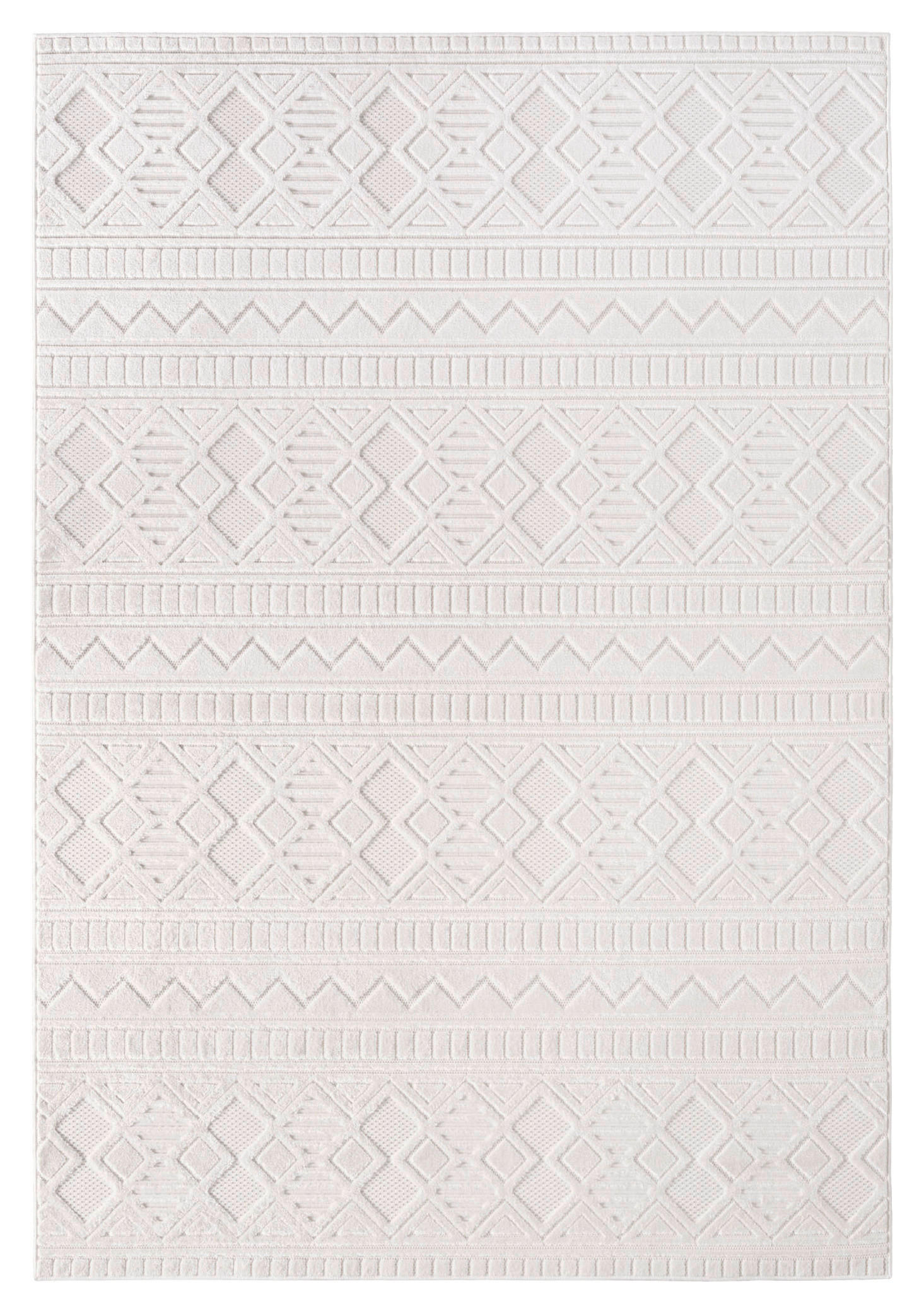 Ayyildiz Kurzflorteppich DOHA creme B/L: ca. 80x150 cm DOHA - creme (80,00/150,00cm) - Ayyildiz