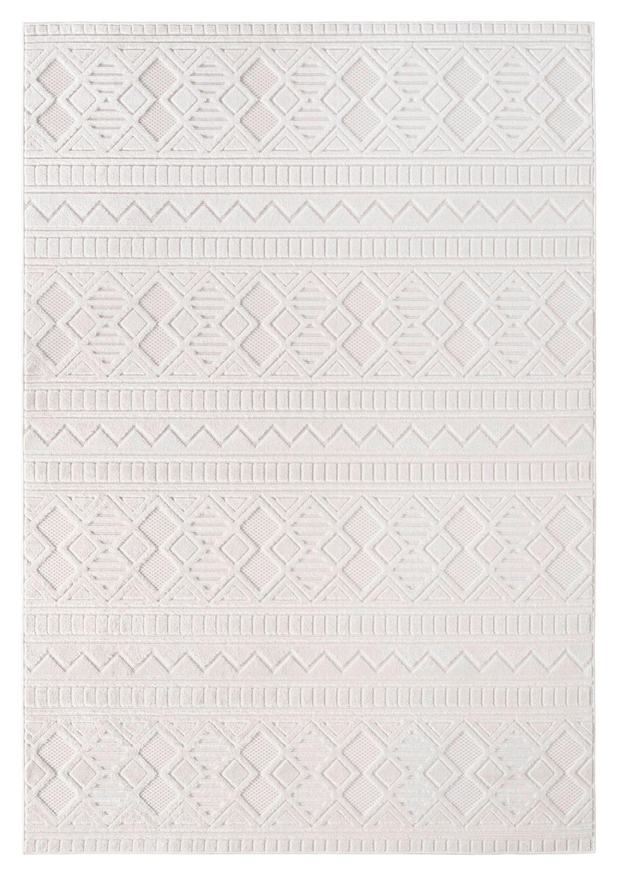 Ayyildiz Kurzflorteppich DOHA creme B/L: ca. 80x150 cm DOHA - creme (80,00/150,00cm) - Ayyildiz